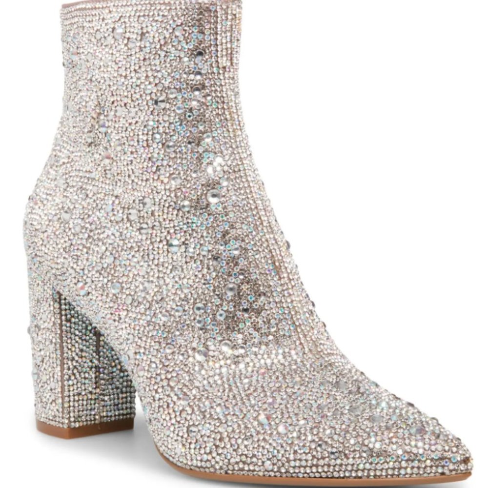 Betsey Johnson Cady Crystal Pavé Bootie